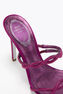 BRAID PORPORA SATIN/RUBY STRASS SANDAL