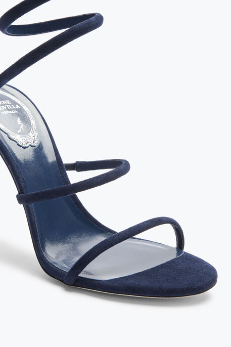 Cleo Blue Suede Sandal 105 Cleo Blue Suede Sandal 105