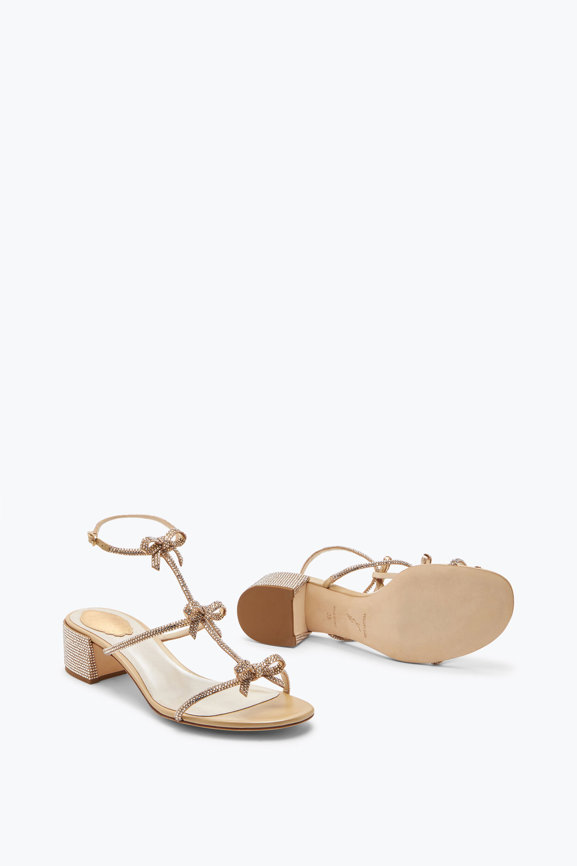 Jeweled Caterina Crystal Beige Sandal 40 | Rene Caovilla®