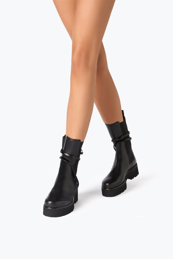 Juniper Black Biker Boot 45