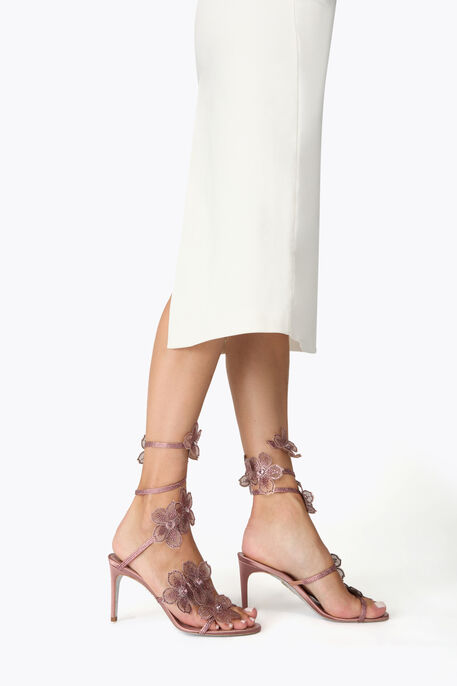 PEACH FLOWER BLUSH PINK SANDAL 80