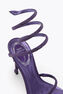 MARGOT VIOLET SATIN-LAMB/DEEP TANZANITE ST SANDAL