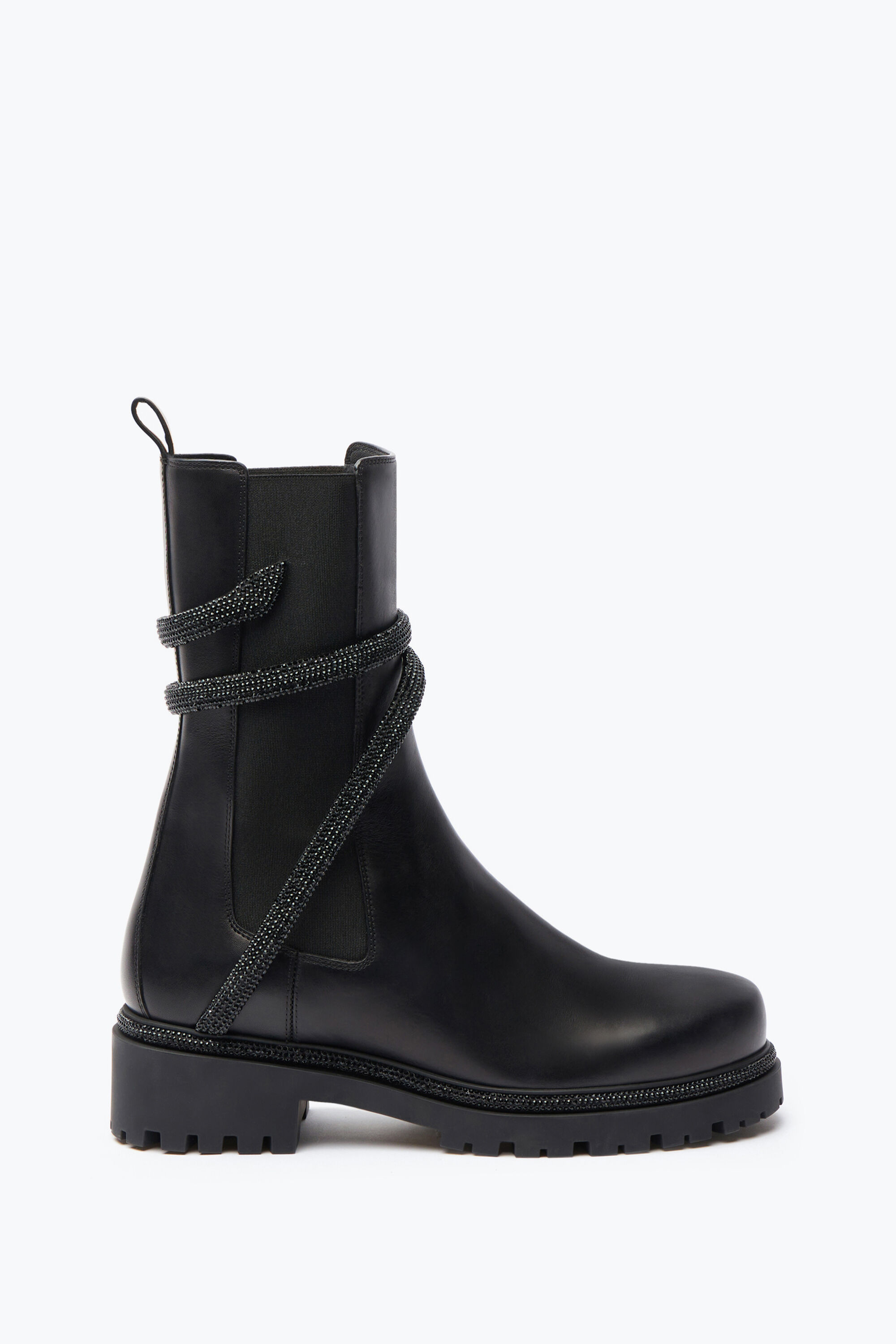 ショートブーツ・ブーティ Rene Caovilla DECOLLETE SOCK CRYSTAL (C12189080CAP19 999) Jeweled ankle boots with heels | Rene Caovilla®