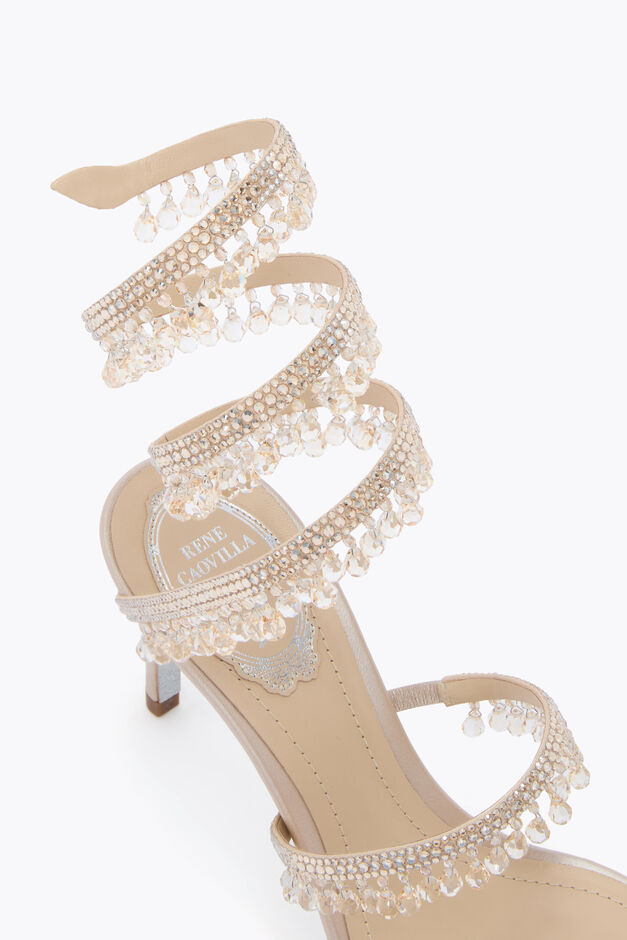 CHANDELIER CHAMPAGNE SANDAL 80