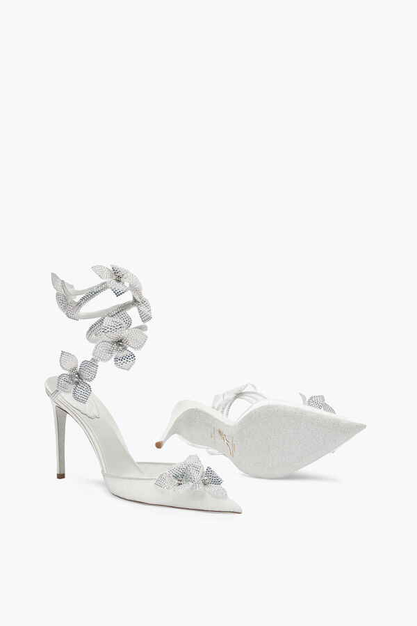 Floriane White Pump 105