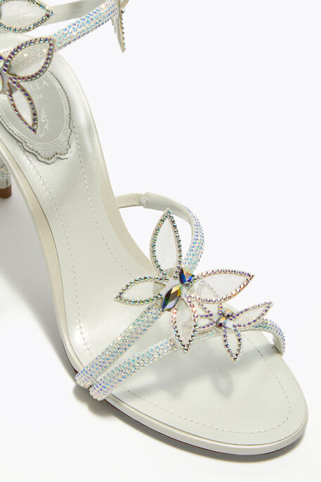 MARGOT WHITE SANDAL WITH BUTTERFLIES 80 MARGOT WHITE SANDAL WITH BUTTERFLIES 80