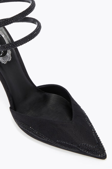 CLEO PUMP IN BLACK DAMASK 105