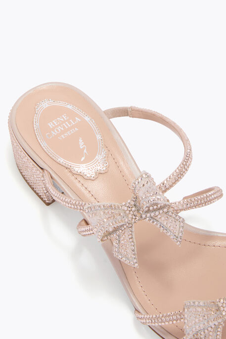 RIBBON NUDE MULE 40