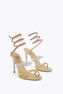 BRAID CLEO GOLD SATIN/AURUM-ROSE GOLD MULTI ST SANDAL