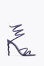 MARGOT VIOLET SATIN-LAMB/DEEP TANZANITE ST SANDAL
