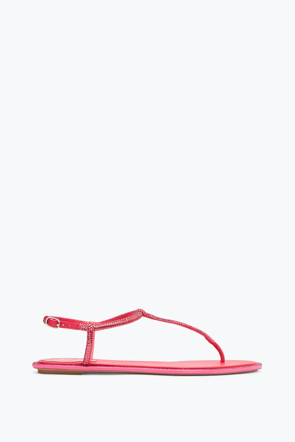 Diana Coral Sandal With Crystals 10