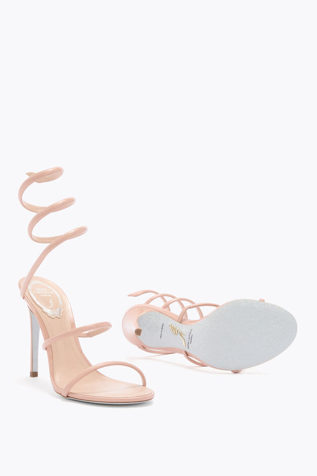 CLEO NUDE PATENT LEATHER SANDAL 105