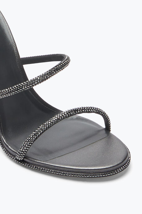 Cleo Anthracite Sandal With Crystals 105 Cleo Anthracite Sandal With Crystals 105