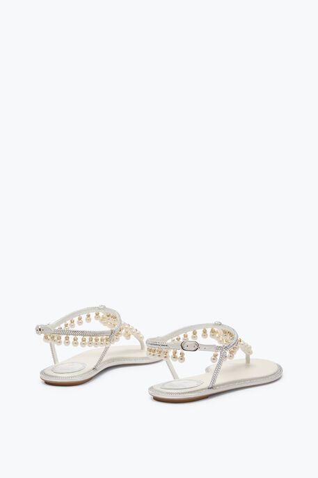DIANA WHITE SANDAL WITH PEARLS 10