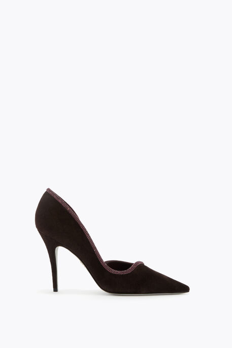 ONDA FONDANT SUEDE PUMP 100