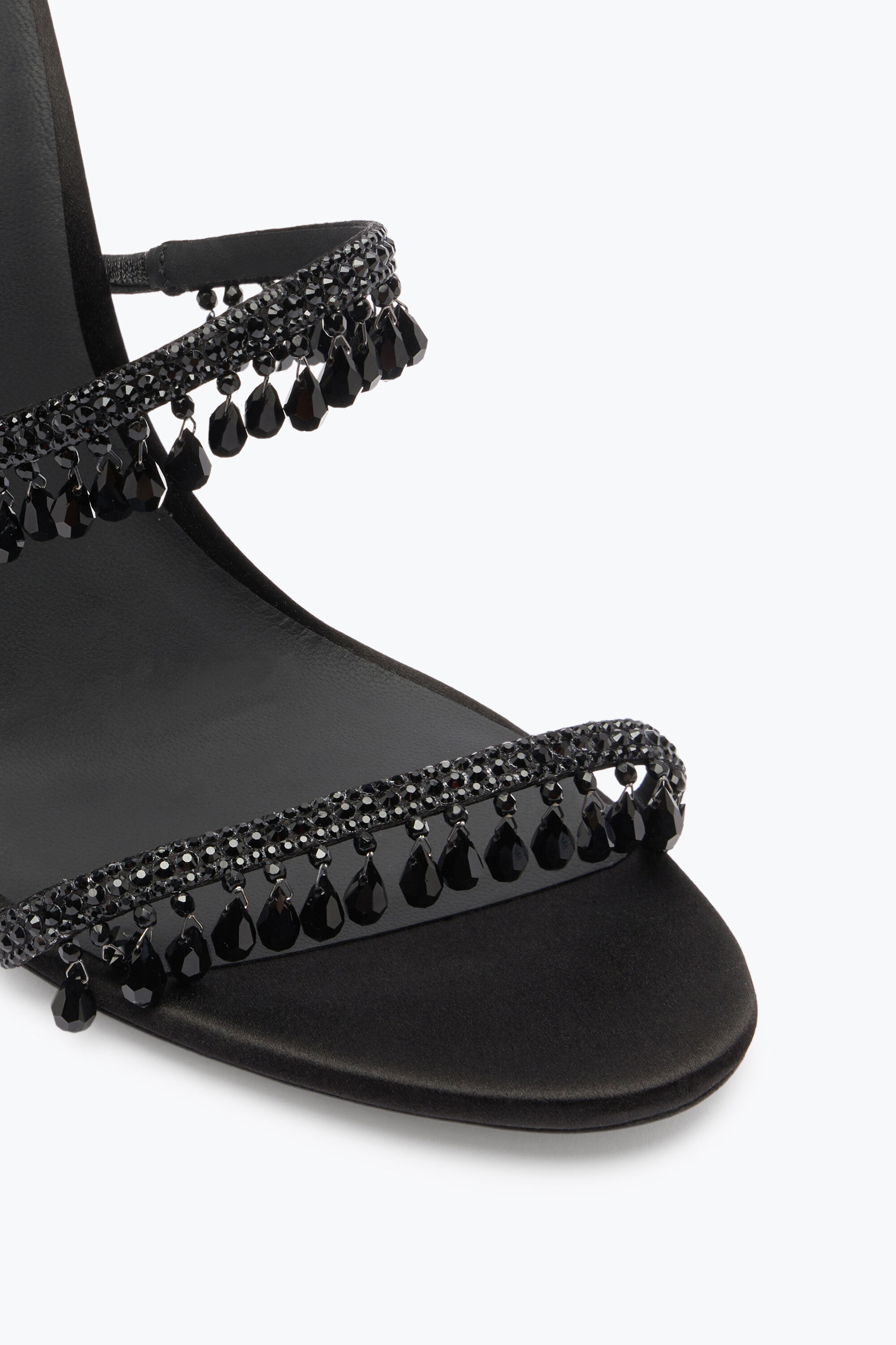 サンダル・ミュール RENE CAOVILLA SANDALS BLACK 22cm Rene Caovilla(レネカオヴィラ) サンダル・ミュール