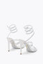 BRAID CLEO IVORY SATIN/CRYSTAL STRASS SANDAL
