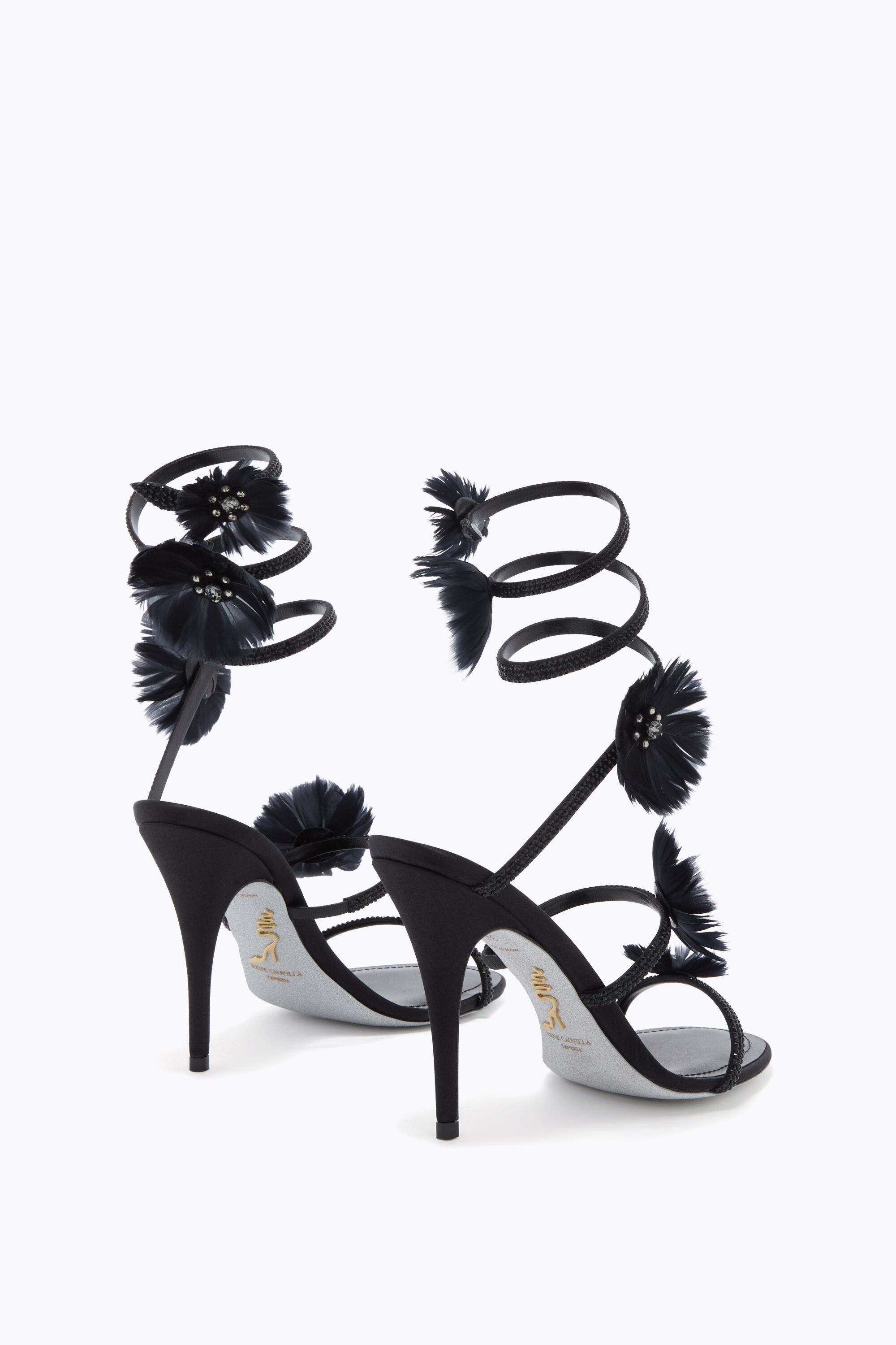Jeweled sandals with crystals and gems | René Caovilla® Jeweled sandals with crystals and gems | René Caovilla®