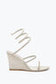 CLEO SILVER WEDGE SANDAL 80
