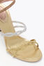 BRAID CLEO GOLD SATIN/AURUM-ROSE GOLD MULTI ST SANDAL