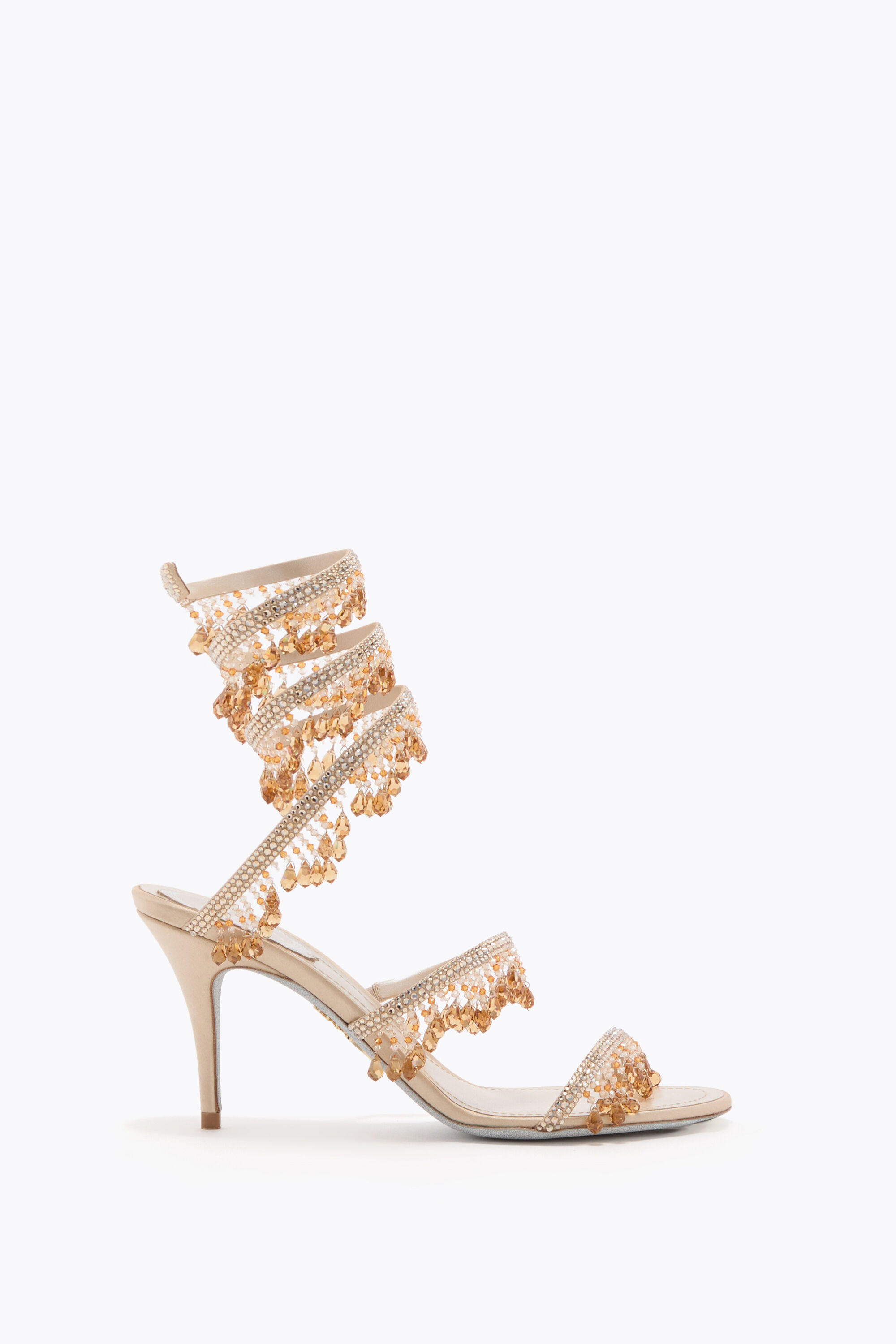 Jeweled JAHANARA NUDE SANDAL | Rene Caovilla®