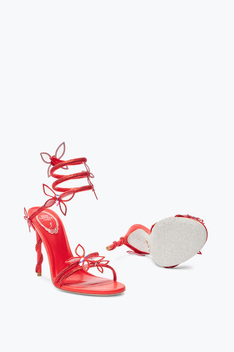 Margot Red Butterfly Sandal 105 Margot Red Butterfly Sandal 105