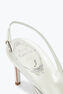 White Slingbacks In Lace Frozen 75