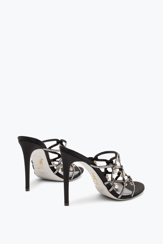 ESMERALDA BLACK SLIDER SANDAL 105