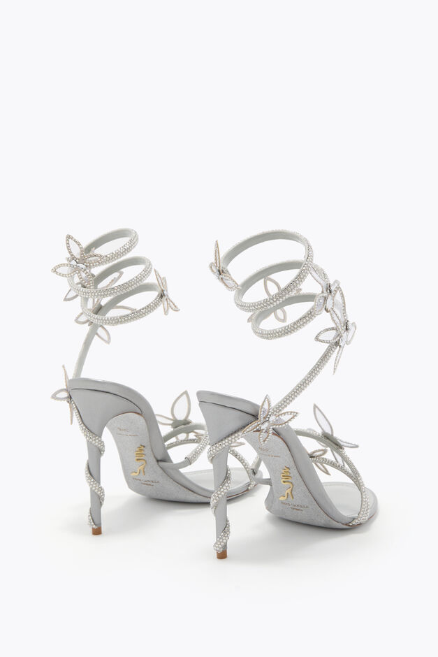 MARGOT METALLIC SILVER SANDAL 105