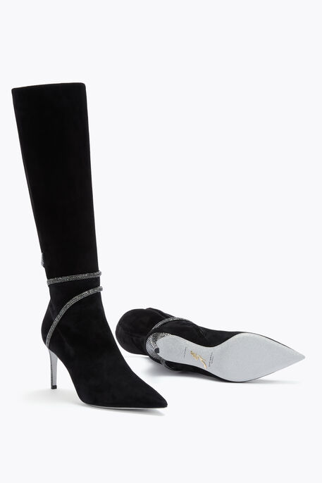 CLEO BLACK SUEDE BOOT 80