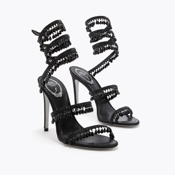 CHANDELIER BLACK SANDAL 105