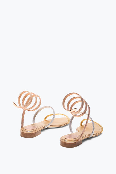 TRIGOLD CLEO THREE-TONED FLAT SANDAL 10