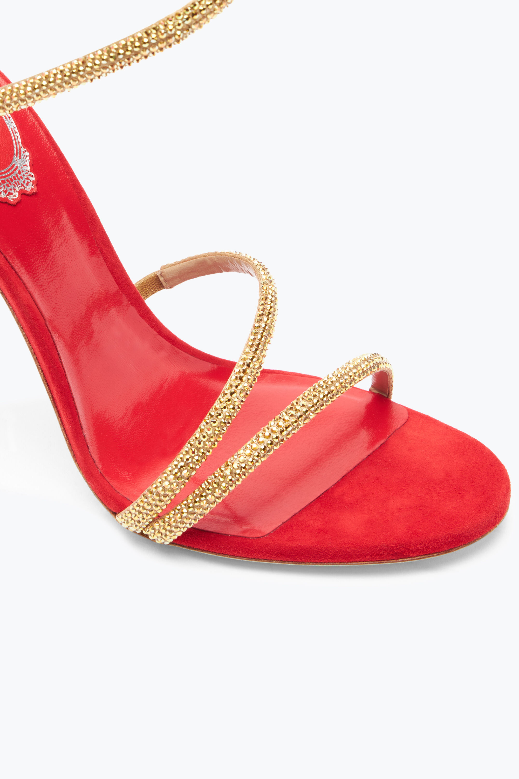 Jeweled Caterina Silver Thong Sandal 10 | Rene Caovilla®