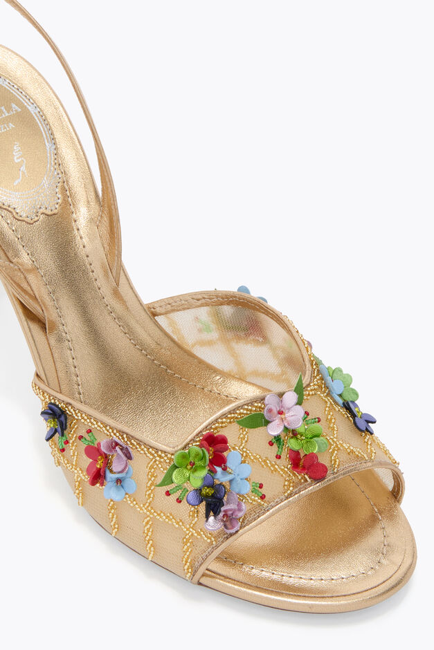 FLORA GOLD SANDAL 80