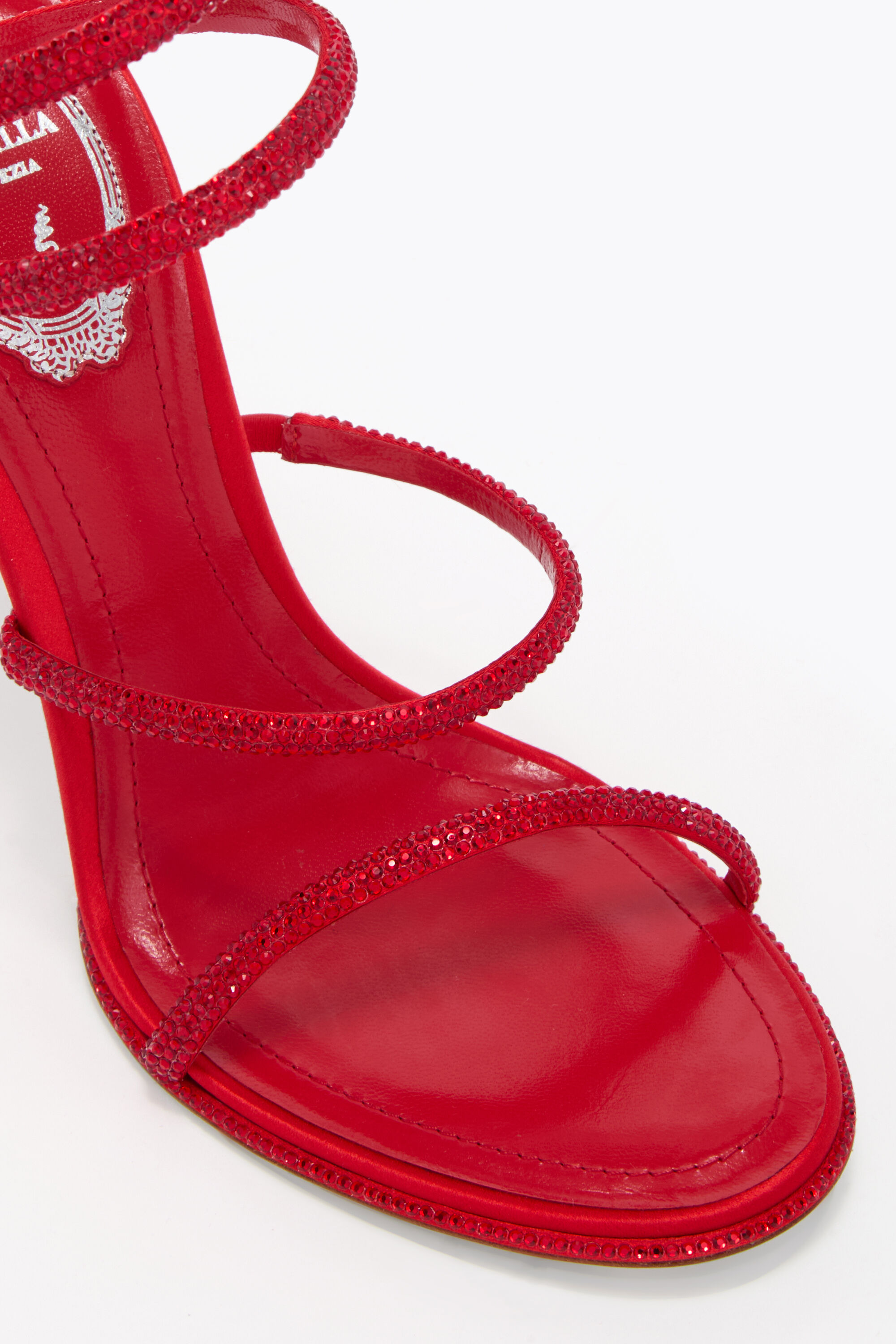 未使用 レネカオヴィラ ミュール 赤 Rene Caovilla イタリア製 Jeweled CLEO | Rene Caovilla®