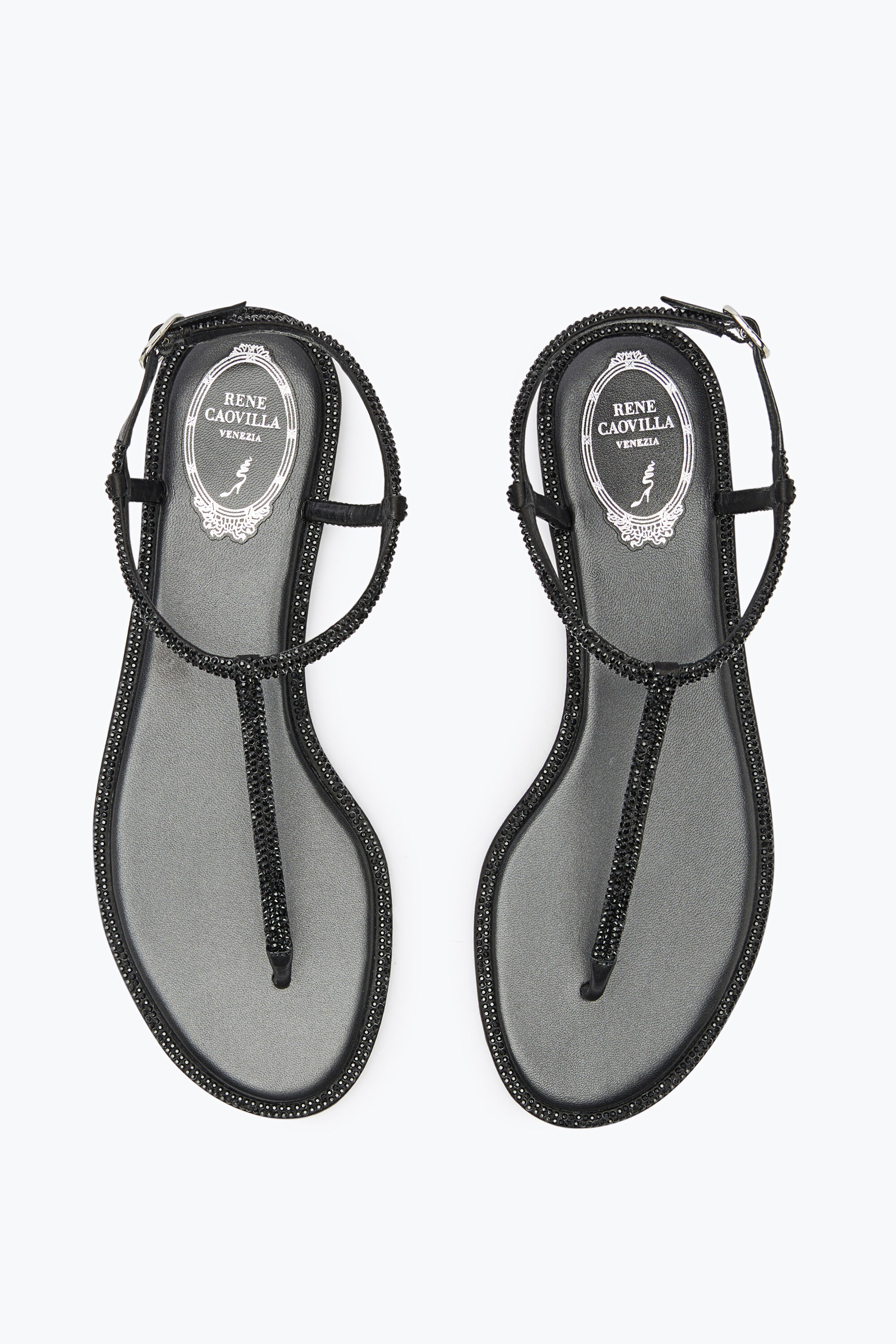 Jeweled flat shoes Designer luxury shoes Rene Caovilla