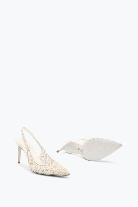 PEARL WHITE SLINGBACK 80 PEARL WHITE SLINGBACK 80