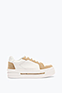 XTRA WHITE-GOLD SNEAKER WITH CRYSTALS 50