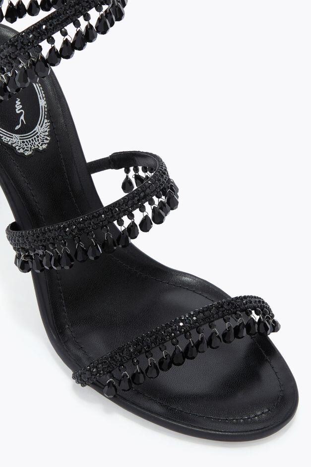 CHANDELIER BLACK SANDAL 80