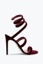 Cleo Velvet Ruby Red Sandal 105