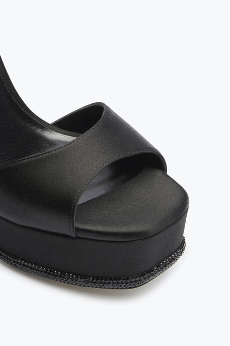 Anastasia Crystal Black Sandal 130