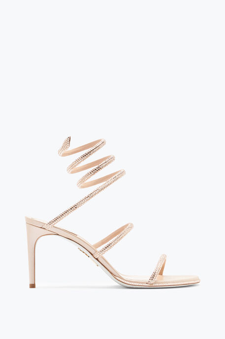 CLEO NUDE SANDAL WITH CRYSTALS 80 CLEO NUDE SANDAL WITH CRYSTALS 80