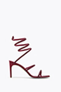 CLEO BORDEAUX SATIN/SIAM STRASS SANDAL