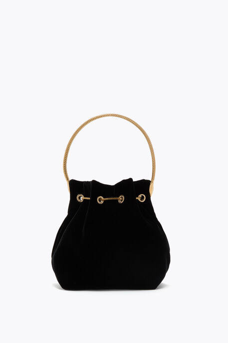 DEVA BLACK VELVET MINI BAG DEVA BLACK VELVET MINI BAG