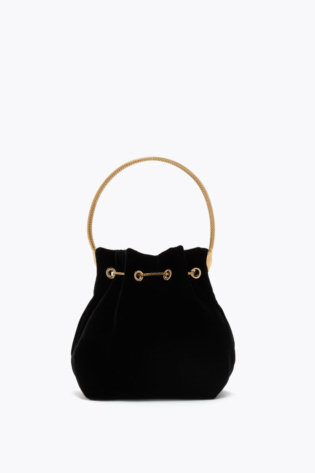 DEVA BLACK VELVET MINI BAG DEVA BLACK VELVET MINI BAG