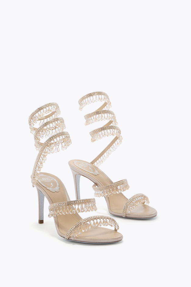 CHANDELIER CHAMPAGNE SANDAL 80