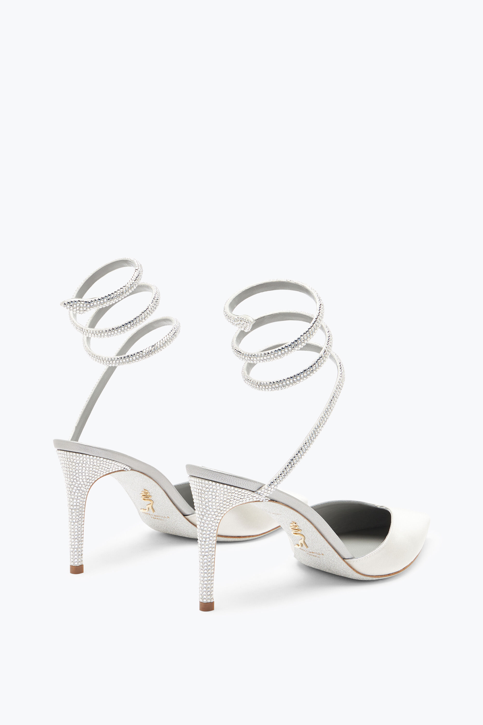 Jeweled Cleo Grey Pump 80 | Rene Caovilla®