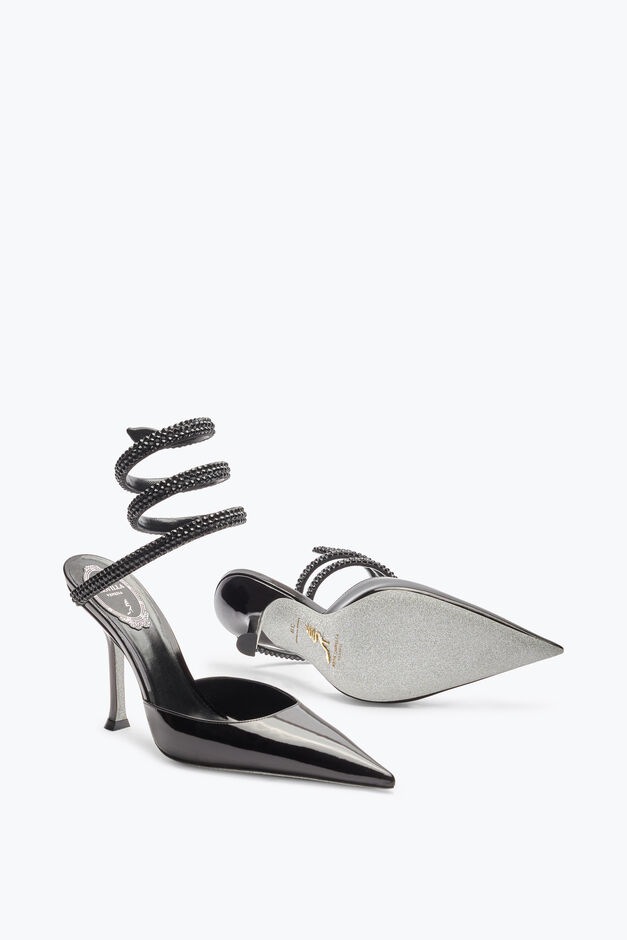 Cleo Black Pump With Crystals 105 Cleo Black Pump With Crystals 105