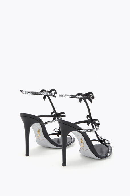 CATERINA BLACK AND SILVER SANDAL 105 CATERINA BLACK AND SILVER SANDAL 105