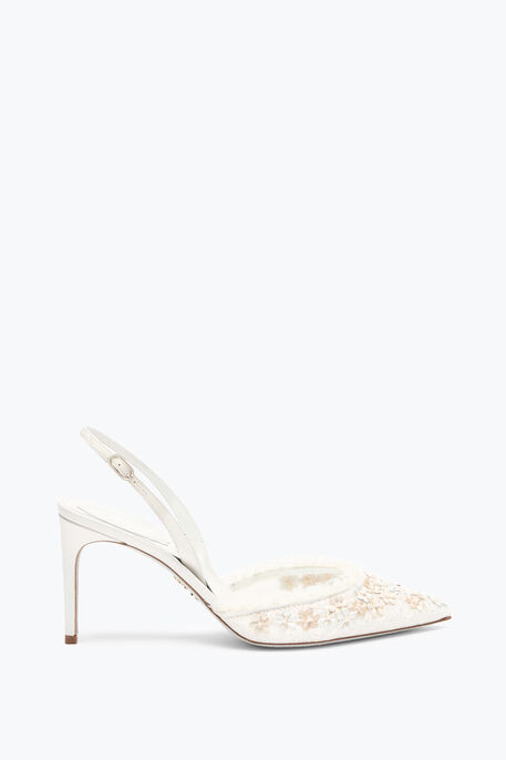 BLOOM WHITE SLINGBACK 80